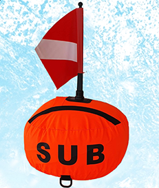 BOJA SIGNALNA OJAČANA SA ZASTAVICOM - BAJONET